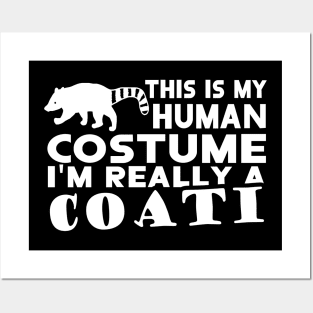 Coati costume Coati saying girl animal motif Posters and Art